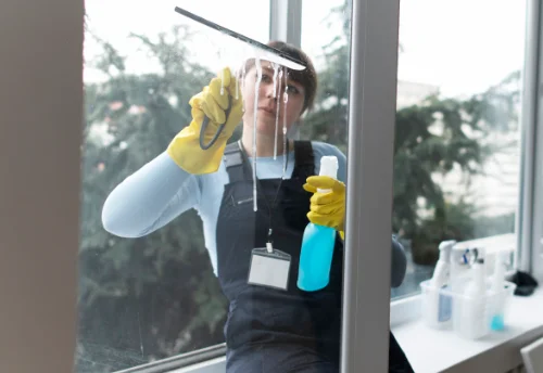 Nettoyage de vitres intérieures et extérieures à Plélauff